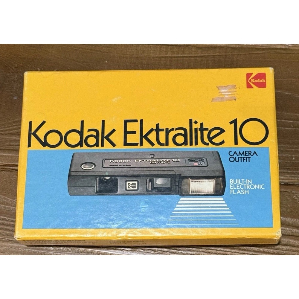 Kodak Ektralite 10 Yellow and Blue Camera Outfit Box
